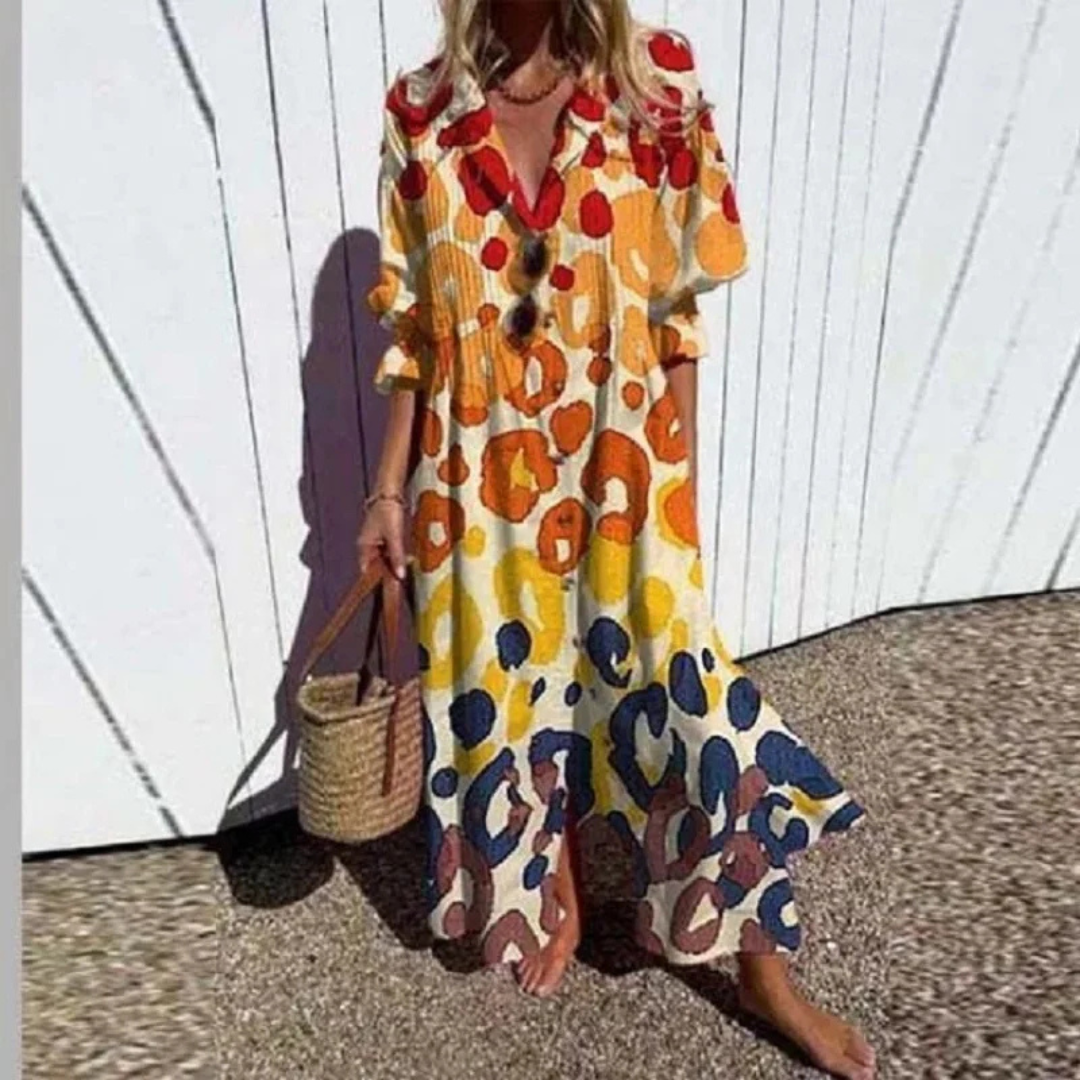 Katerina | Robe bohème à coupe fluide