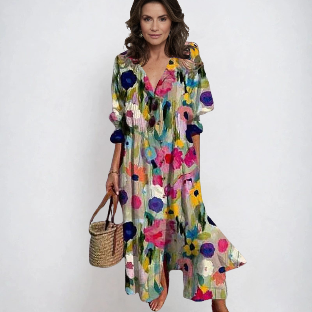 Katerina | Robe bohème à coupe fluide