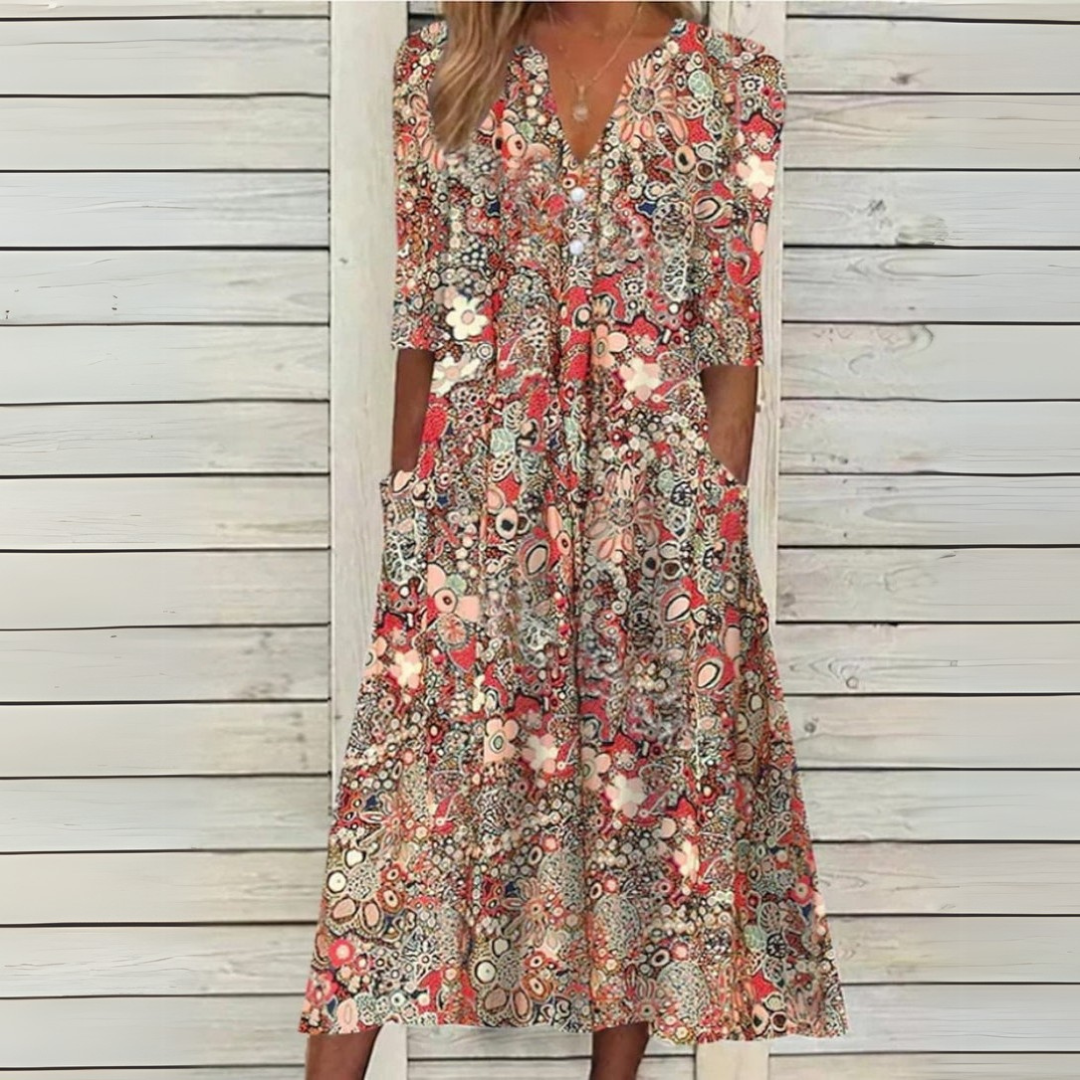 Livia | Robe d'été impressionnante pour une élégance naturelle