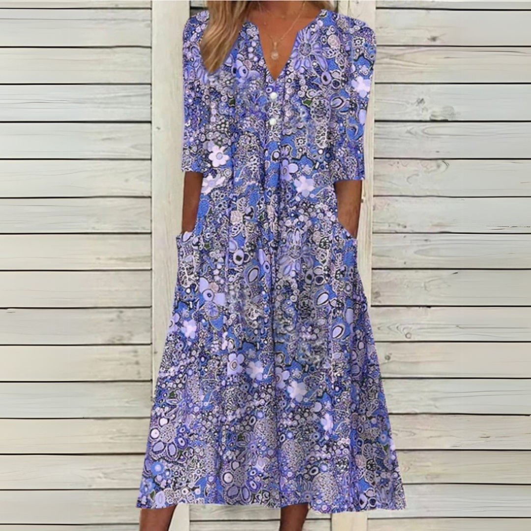 Livia | Robe d'été impressionnante pour une élégance naturelle