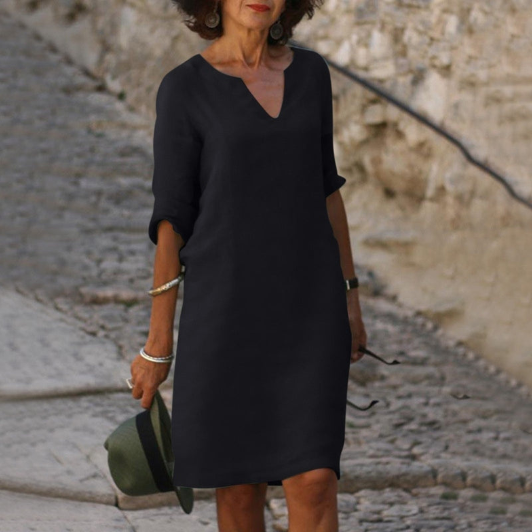 Zora | Robe avec décolleté en V élégant