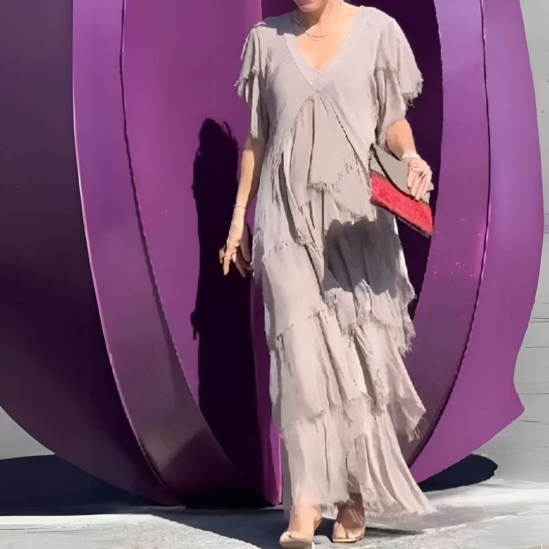 Valerie | Robe longue élégante avec dentelle