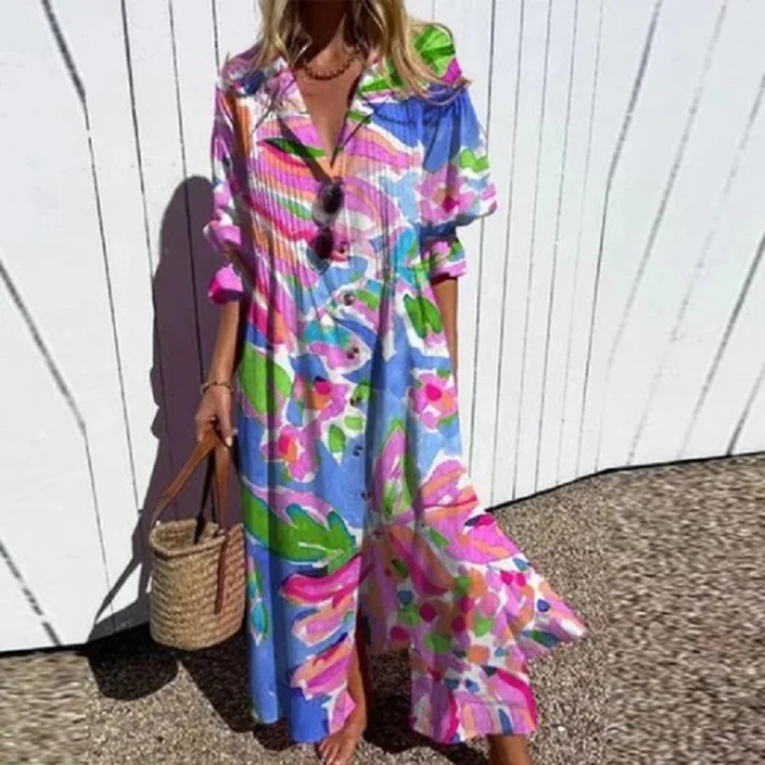 Katerina | Robe bohème à coupe fluide