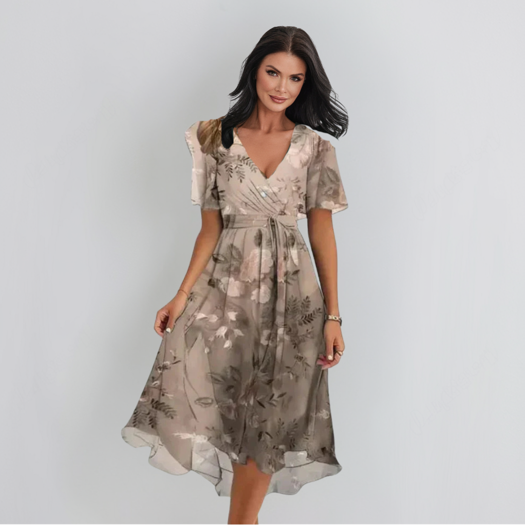 Lenka | Robe élégante avec décolleté en V