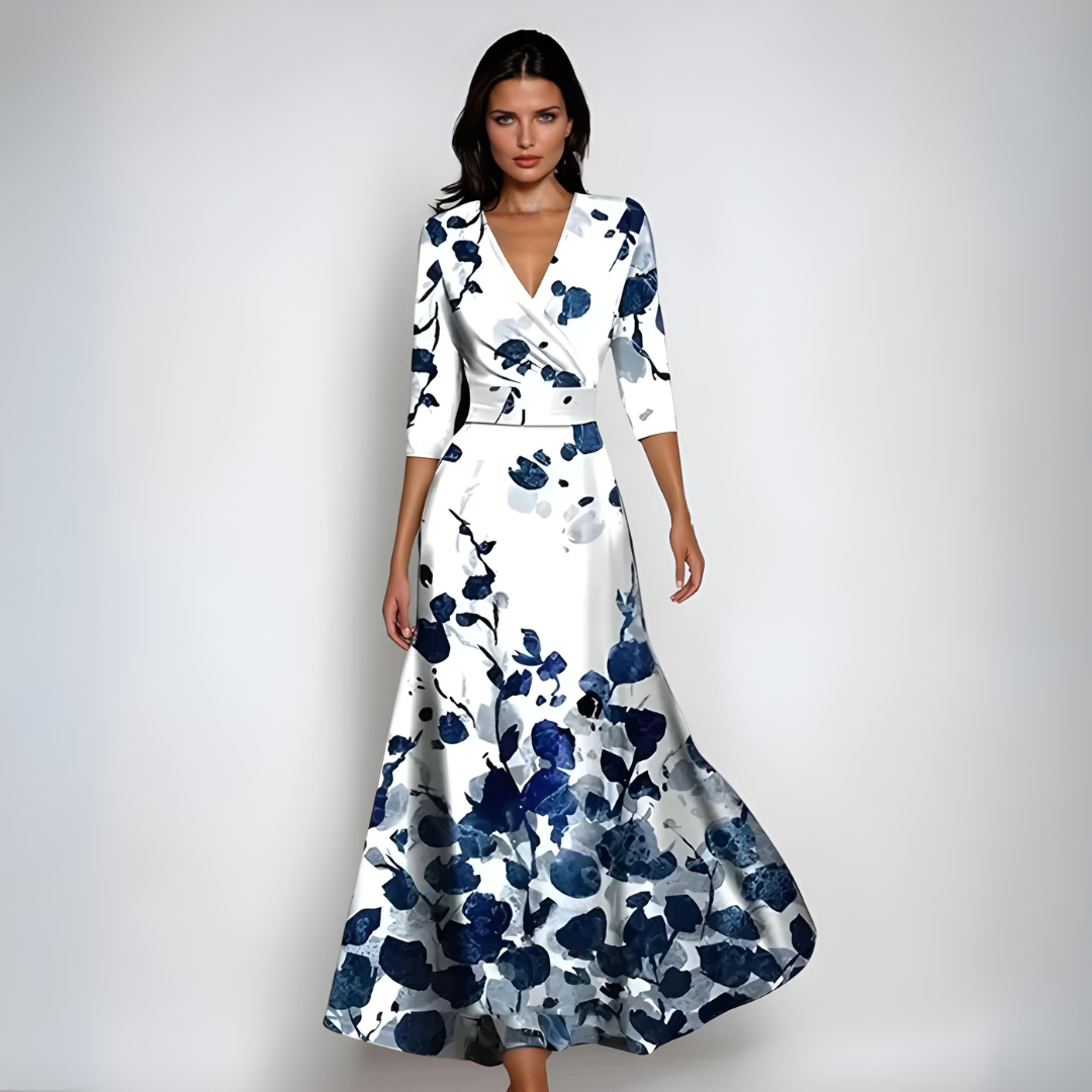 Lusi | Robes Élégantes en Fleurs avec Ceinture