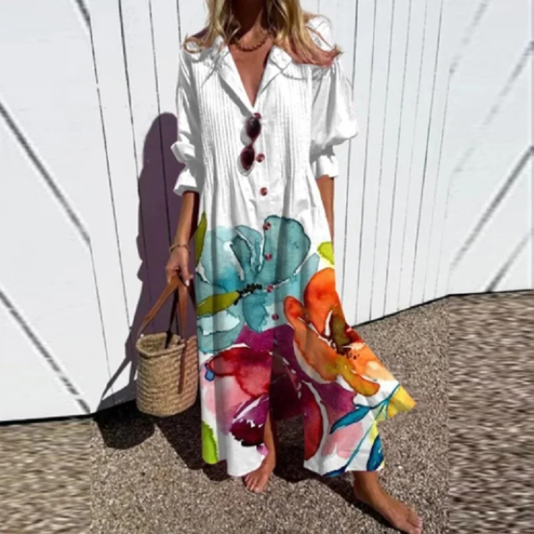 Katerina | Robe bohème à coupe fluide