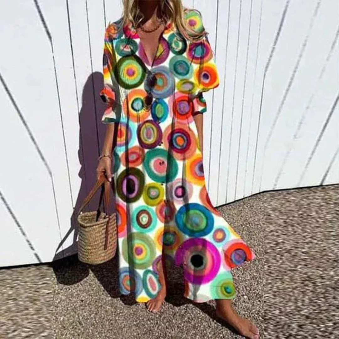Katerina | Robe bohème à coupe fluide