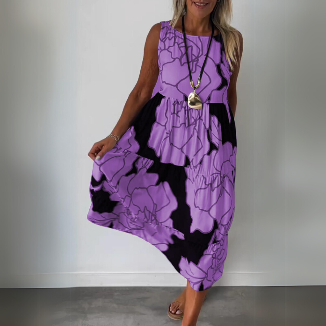 Natalija | Robes élégantes avec des fleurs et une silhouette confortable