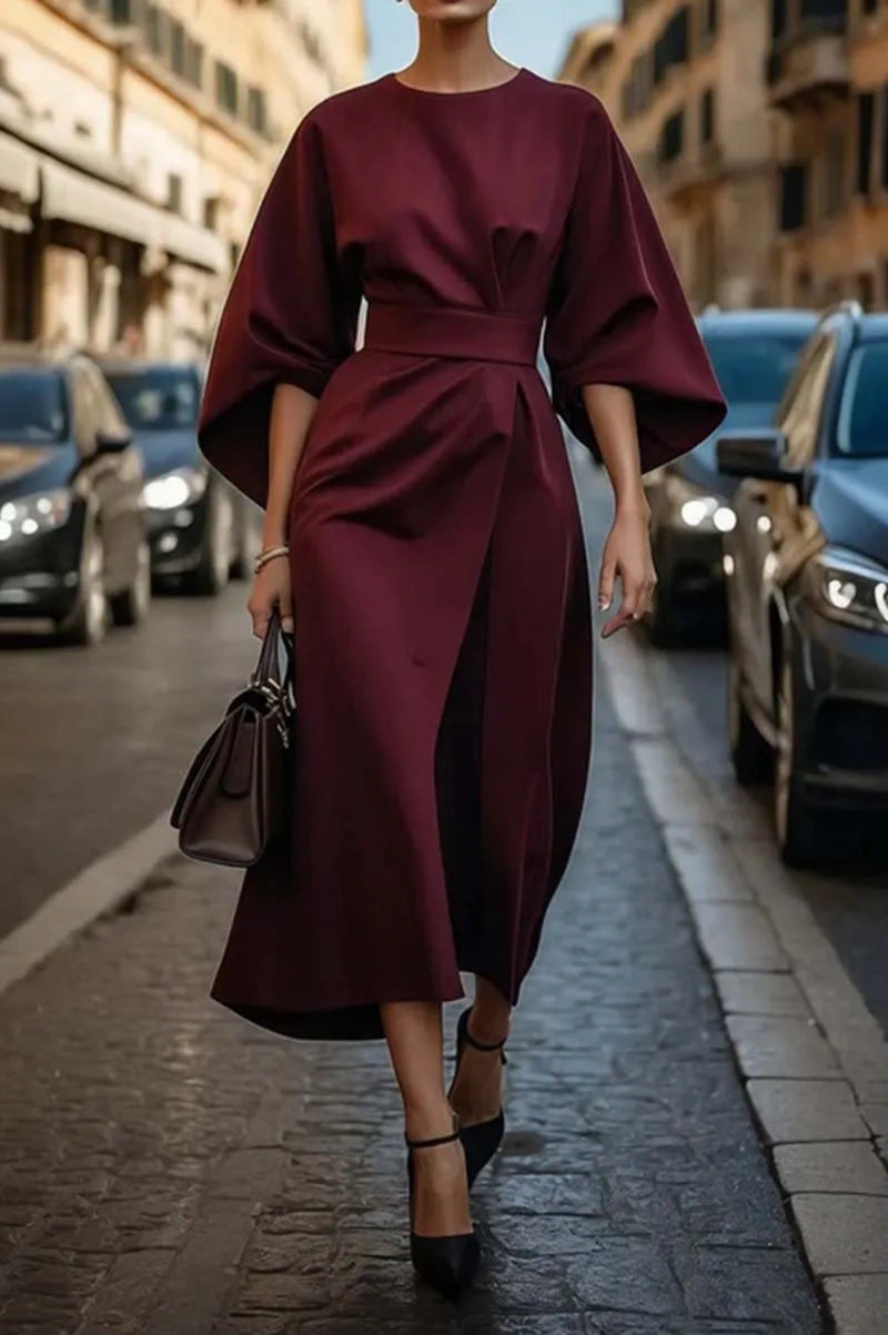 Lusi | Robe élégante avec ceinture