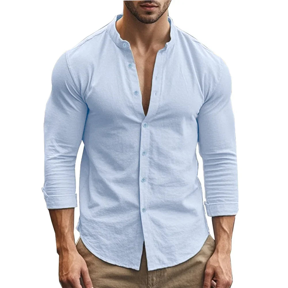 Chemise d'été décontractée en coton lin