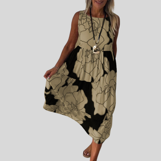 Natalija | Robes élégantes avec des fleurs et une silhouette confortable