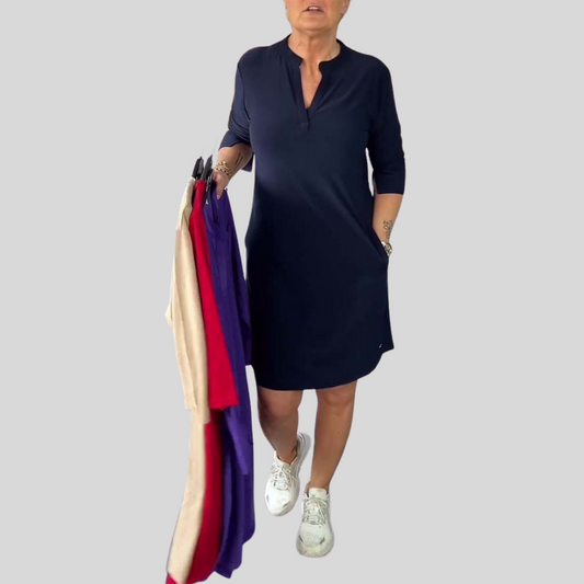 Simona | Robe élégante avec décolleté en V