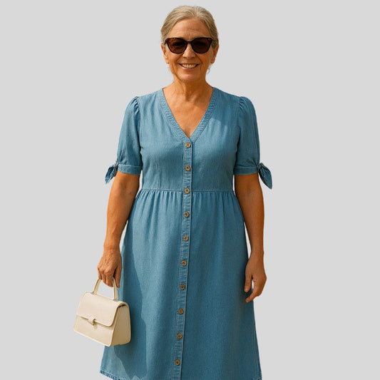 Murphy | Robe en denim avec des accents élégants