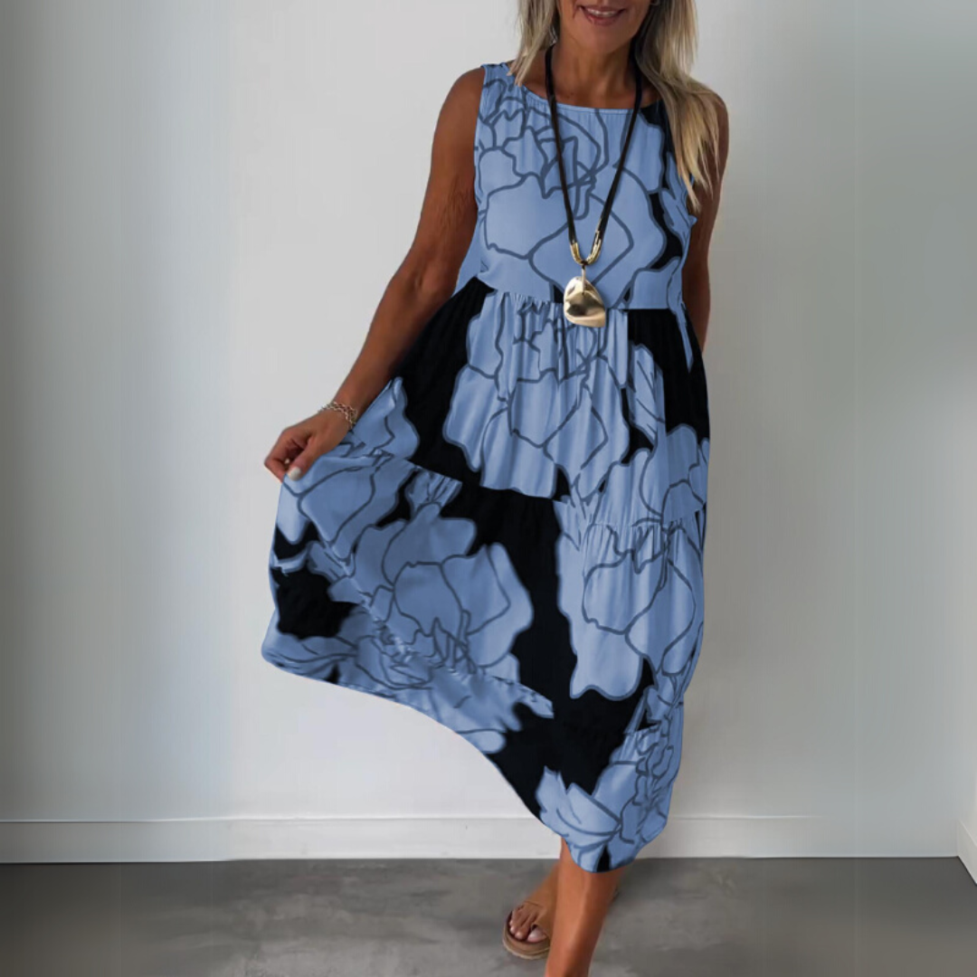 Natalija | Robes élégantes avec des fleurs et une silhouette confortable