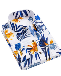 Imprimé tropical blanc
