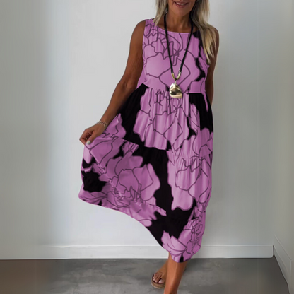 Natalija | Robes élégantes avec des fleurs et une silhouette confortable