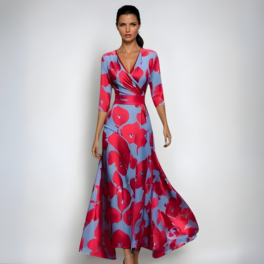 Lusi | Robes Élégantes en Fleurs avec Ceinture