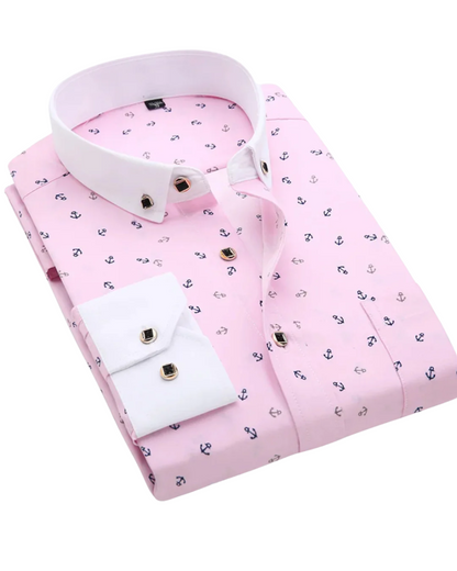 Chemise à imprimé nautique