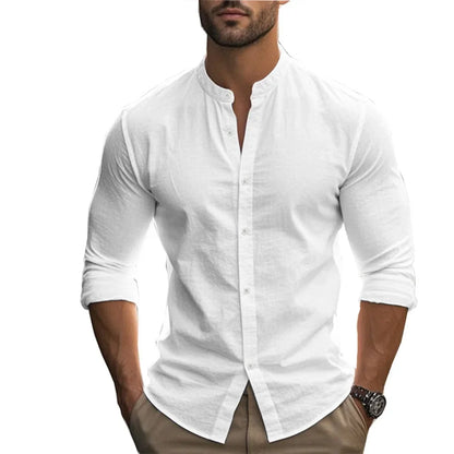 Chemise d'été décontractée en coton lin