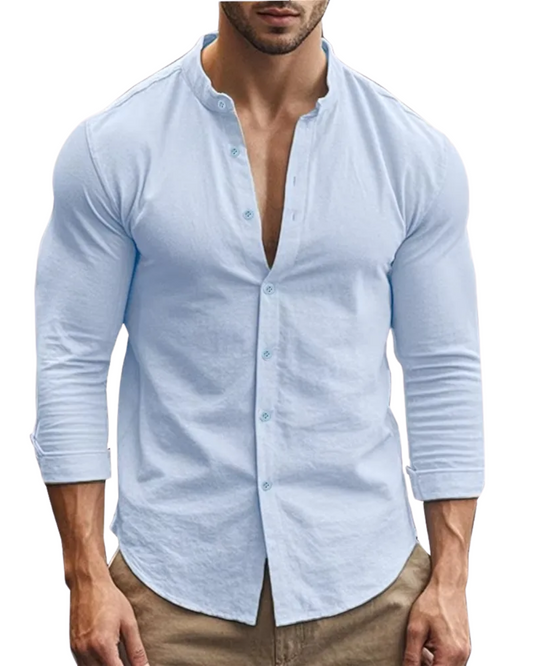 Chemise d'été décontractée en coton lin