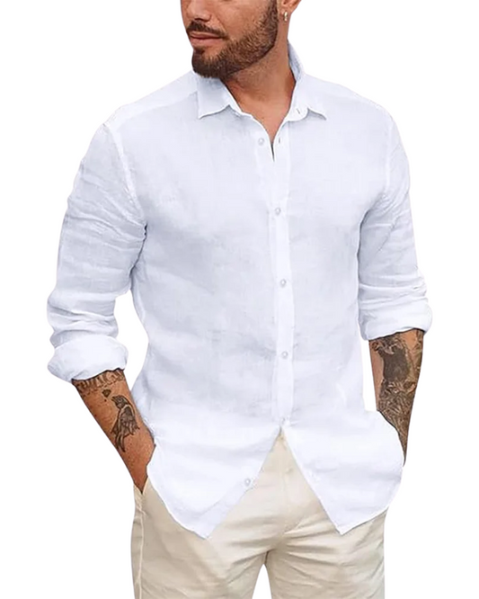 Chemise en lin coton hawaïenne