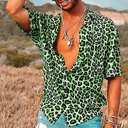 Chemise à imprimé léopard